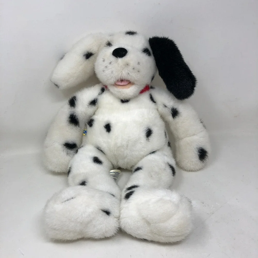 Build A Bear Vintage Dalmatian Dog Plush Cheerleader Uniform White Black Spotted